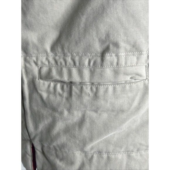 Vintage J. Crew Puffer Vest Women's Medium‎ Red/ Beige Reversible Y2K Full Zip - Picture 12 of 15